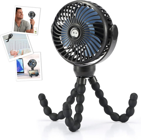 Upgraded Portable Baby Stroller Fan